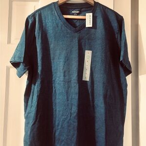 Old Navy Men's Teal V-Neck Tee